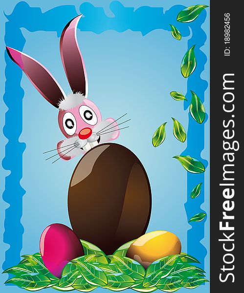 An illustration with easter eggs