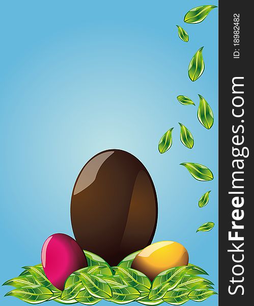 An illustration with easter eggs