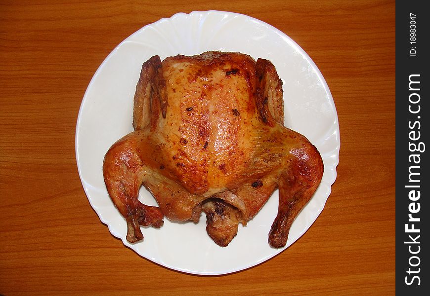 Roast Chicken On A Plate