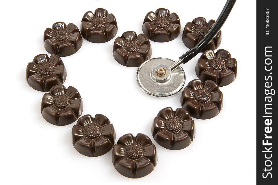 Heart of chocolates