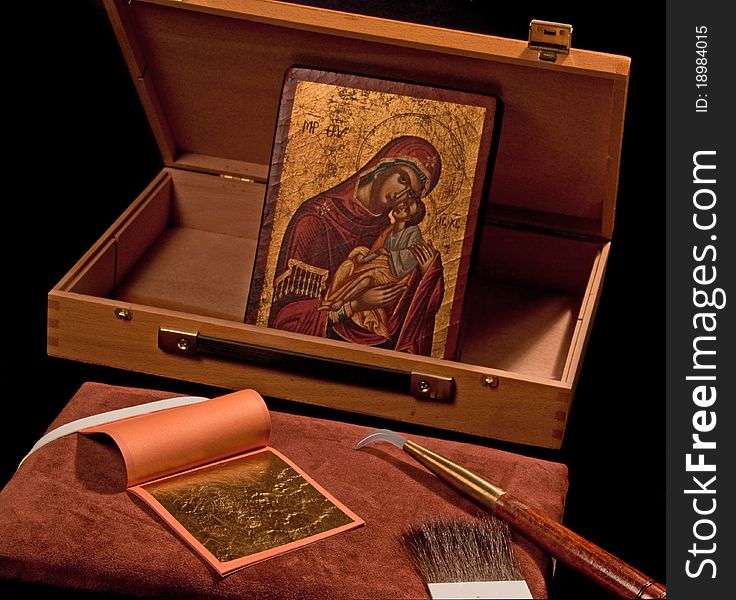 Gilding Tools And Greek Icon