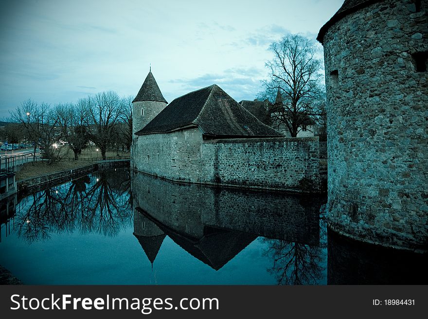 An old castle located in Switzerland