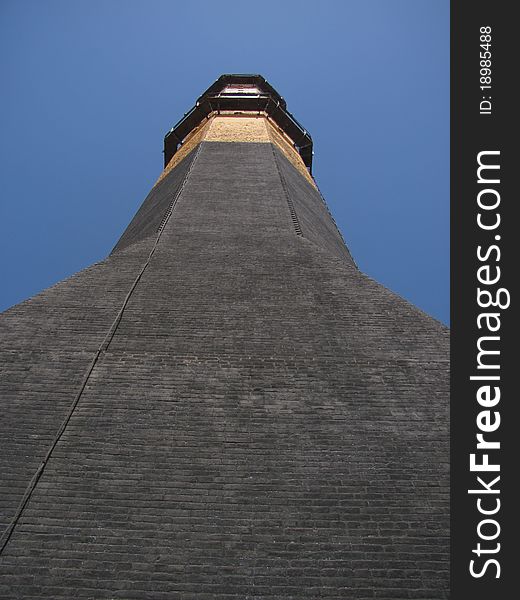 Huge tower make of brick 100 years old chihuahua Avalos abandon coal factory. Huge tower make of brick 100 years old chihuahua Avalos abandon coal factory