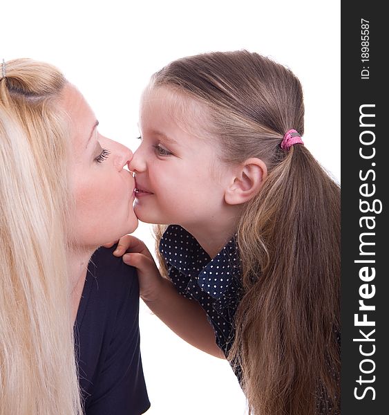 Child Kissing Her Mother