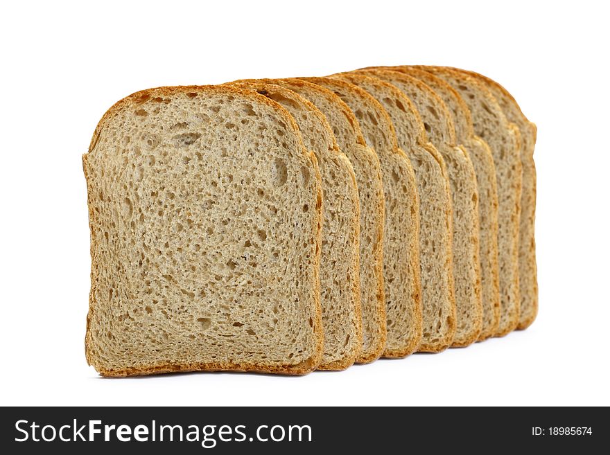 Bread isolated on white background