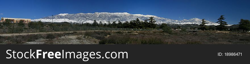 Gorgeous panorama of the San Gorgonio Mountains. Gorgeous panorama of the San Gorgonio Mountains