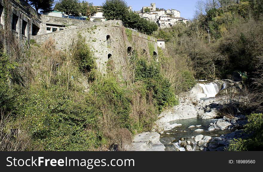 Detail of bagnone,little village in lunigiana,italy