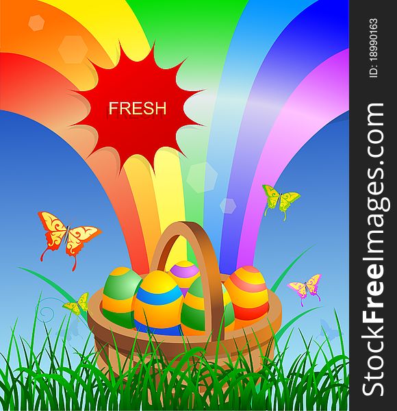 Easter holiday related greeting card design. Easter holiday related greeting card design