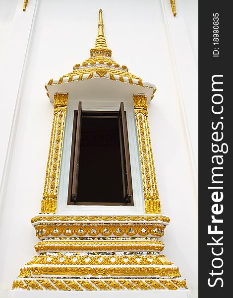 The golden stile of Thai temple