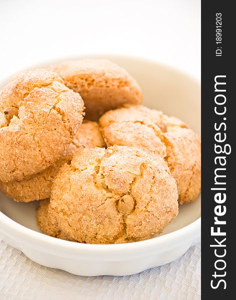 Tipycal almond cookies from Sardinia, Italy. Tipycal almond cookies from Sardinia, Italy