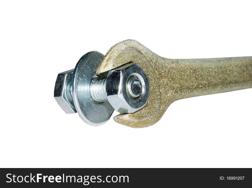 Spanner wrench and a screw bolt