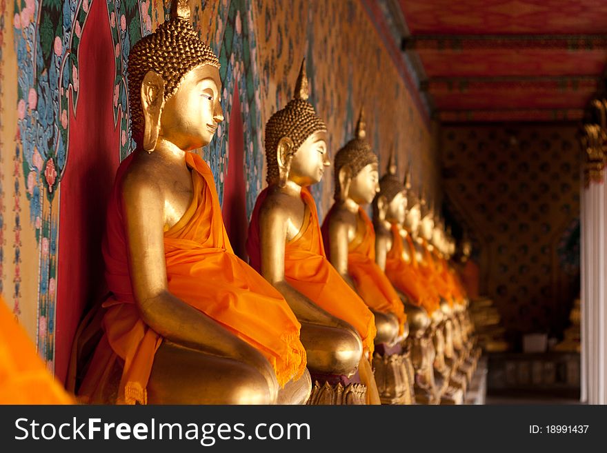 Buddha at Wat Arun, Bangkok travel gods of the Thai people.