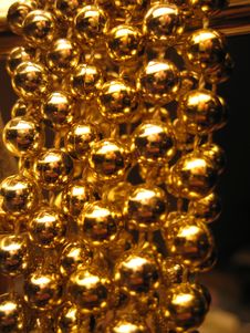 Gold Balls Royalty Free Stock Images