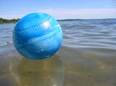 Ball In Water Stock Images