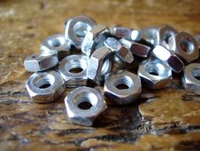Hex Nuts Royalty Free Stock Image