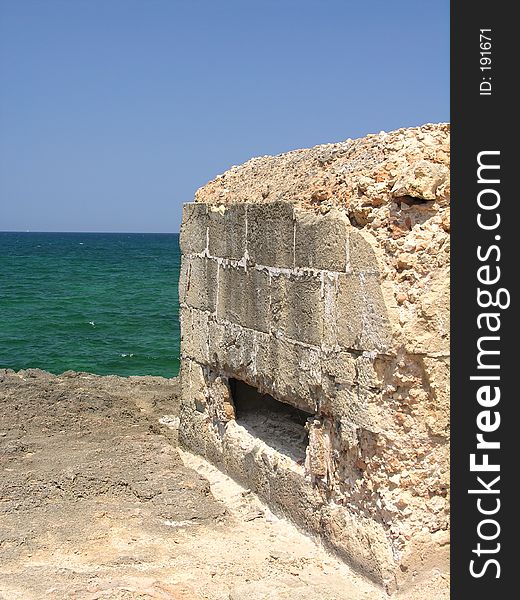 Historical bunker on the beach