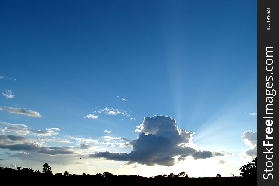 late evening sky. late evening sky