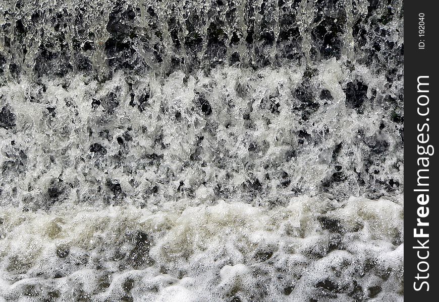 Waterfall with fast rushing tiered water. Waterfall with fast rushing tiered water