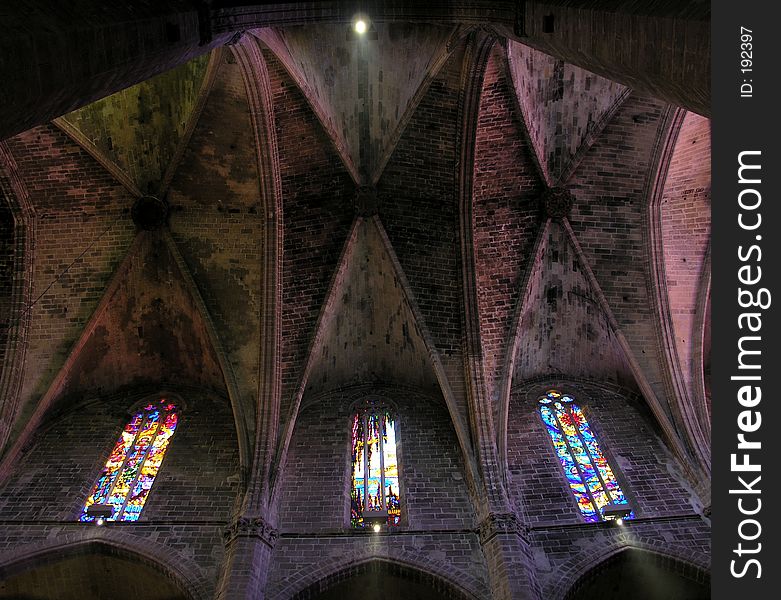 Ornaments and church windows of a cathedral. Ornaments and church windows of a cathedral