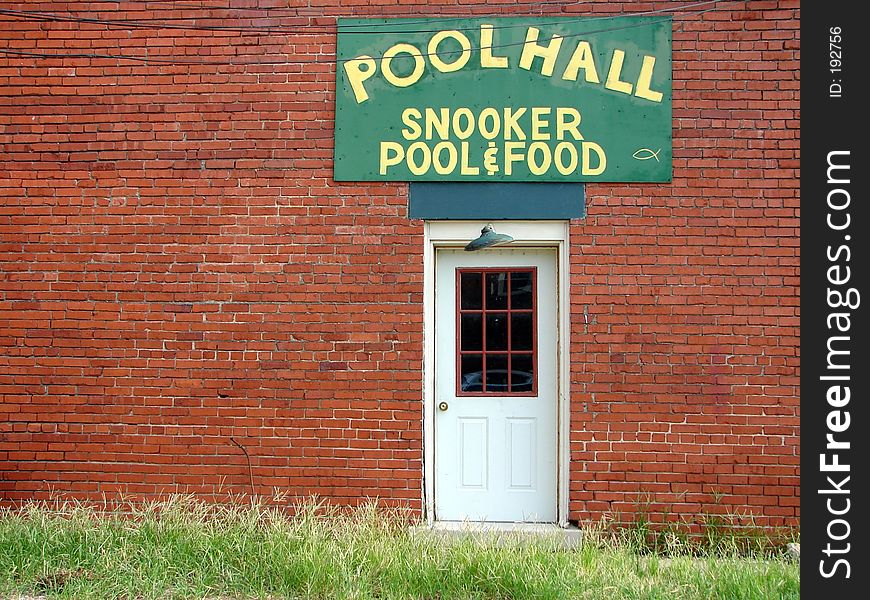 This is an old poolhall that is no longer in business. This is an old poolhall that is no longer in business.