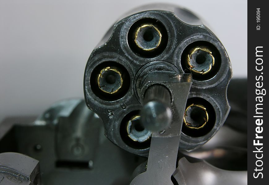 Gun - revolver - cylinder loaded and open