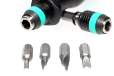 Safety Screwdriver Bits With Screwdriver 5 Royalty Free Stock Image Safety Screwdriver Bits With Screwdriver 5 Royalty Free Stock Image