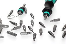 Safety Screwdriver Bits With Screwdriver 5 Royalty Free Stock Photo Safety Screwdriver Bits With Screwdriver 5 Royalty Free Stock Photo