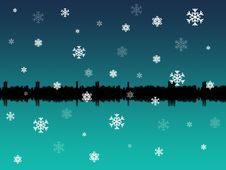 Winter Skyline Stock Photography Winter Skyline Stock Photography