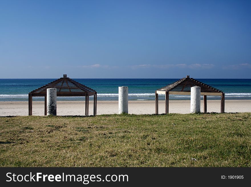 Summer on the beach and sea