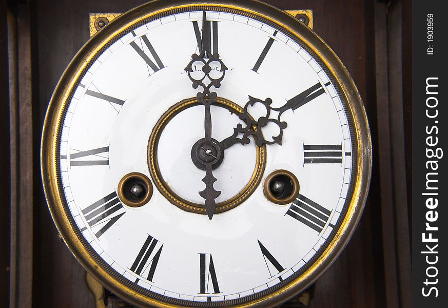 Old fashioned clock - time passing. Old fashioned clock - time passing