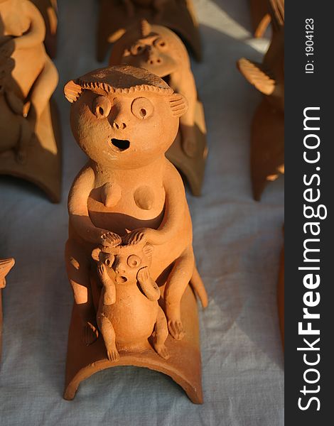 Indian clay art, beautiful traditional tribal art. Indian clay art, beautiful traditional tribal art.