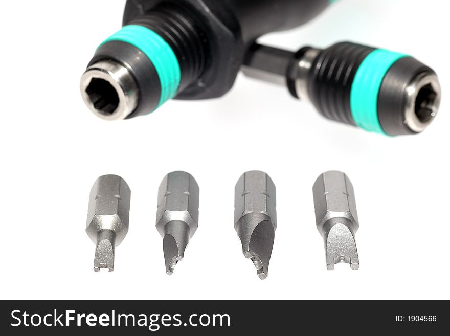 Picture of safety screwdriver bits and screwdriver. Picture of safety screwdriver bits and screwdriver.