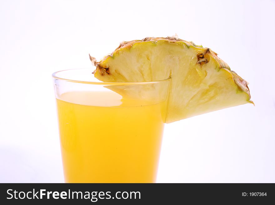 One pineapple on white background. One pineapple on white background