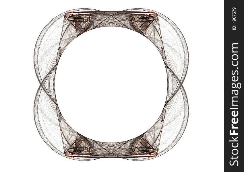 Oval frame pattern for oject or background