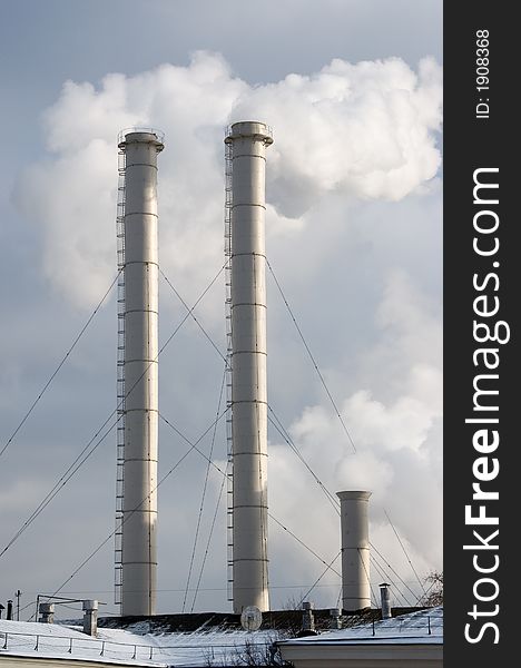 Factory chimney