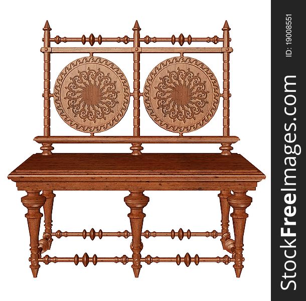 Ornamented Bench