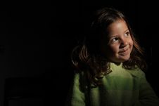 Pretty Girl Looking Upwards Royalty Free Stock Images Pretty Girl Looking Upwards Royalty Free Stock Images