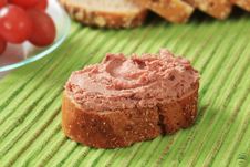 Bread And Pate Royalty Free Stock Photos
