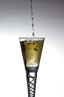 Champagne Pouring Into Glass Royalty Free Stock Photos Champagne Pouring Into Glass Royalty Free Stock Photos