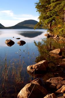 Jordan Pond Royalty Free Stock Image Jordan Pond Royalty Free Stock Image