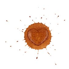 Coffee Blot With Heart Royalty Free Stock Image