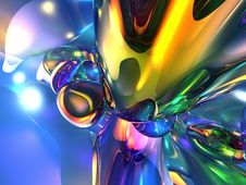 3D Abstract Colorful Yellow Wallpaper Background Stock Photo 3D Abstract Colorful Yellow Wallpaper Background Stock Photo