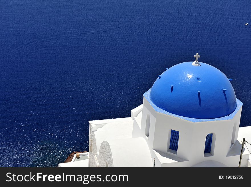 Church Bells On Santorini Island