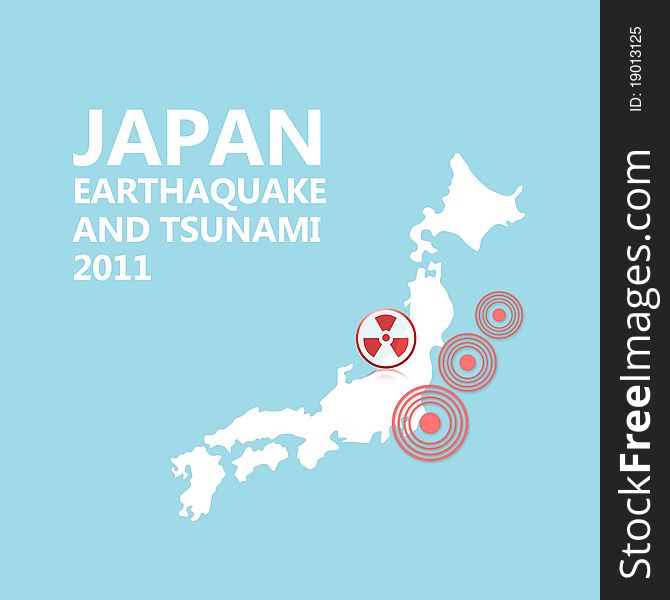 Japan Map And Seismic Epicenter