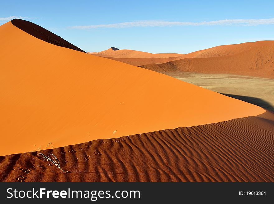 Sossusvlei in middle of Namib desert,Namibia. Sossusvlei in middle of Namib desert,Namibia