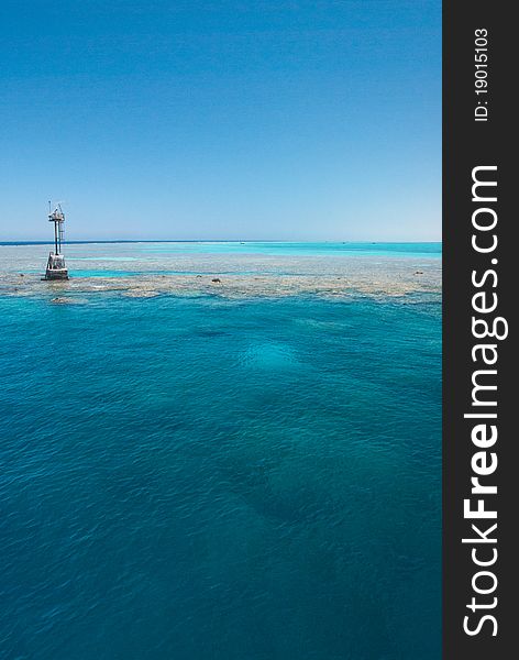 Paradisical waterscape showcasing crystal waters, Red Sea, Egypt