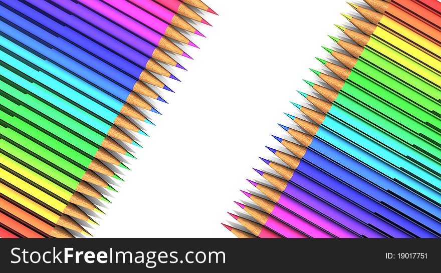 The colored pencils