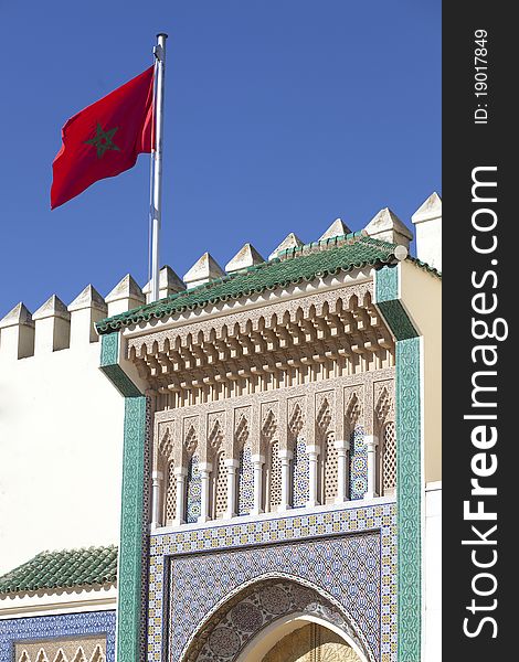 Kings palace in Fez in Marocco