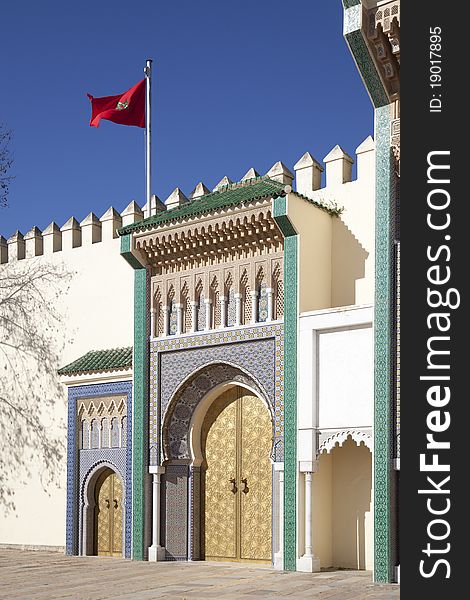 Palace in Fez in Marocco