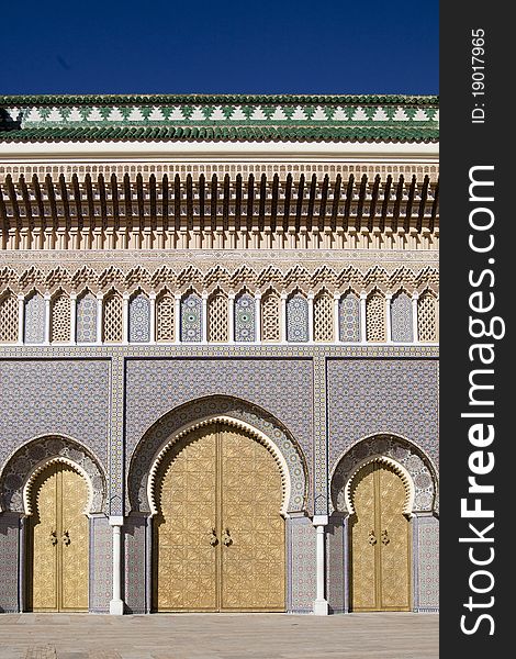 Kings palace in Fez in Marocco